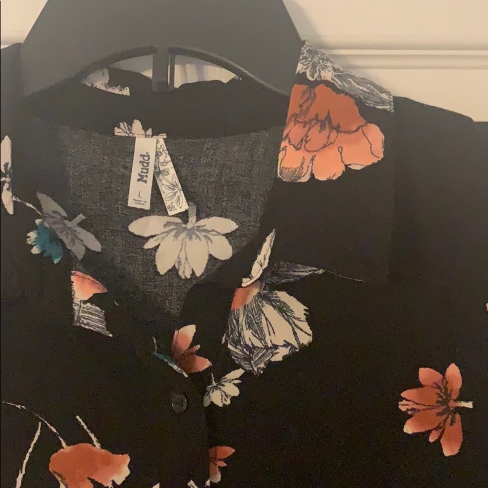 Black Button Up Blouse